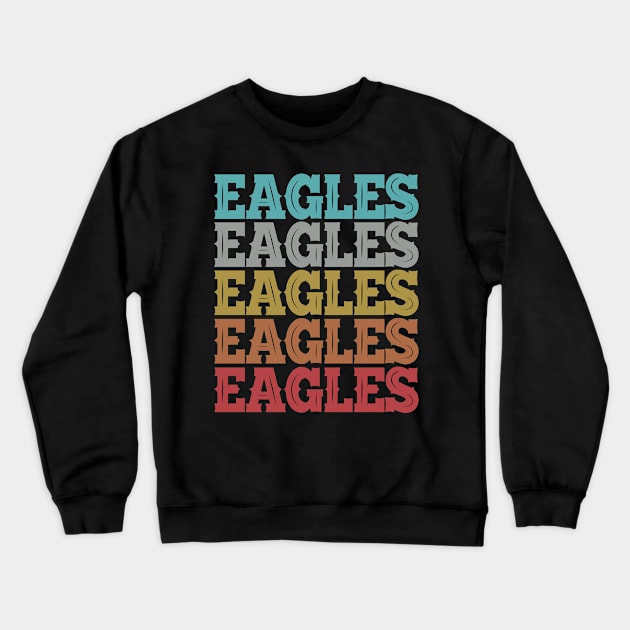 Vintage Retro Eagles Crewneck Sweatshirt by Fomah